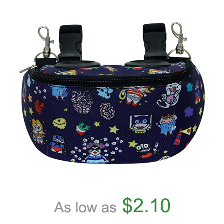 Custom Printing Water Resistant Nylon Hip Saddle Sacks Pouch Saddle Bag With Two Buckles And Two Speakers Radio