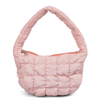 Custom Small Puffer Tote Bag for Women Quilted Puffy Handbag