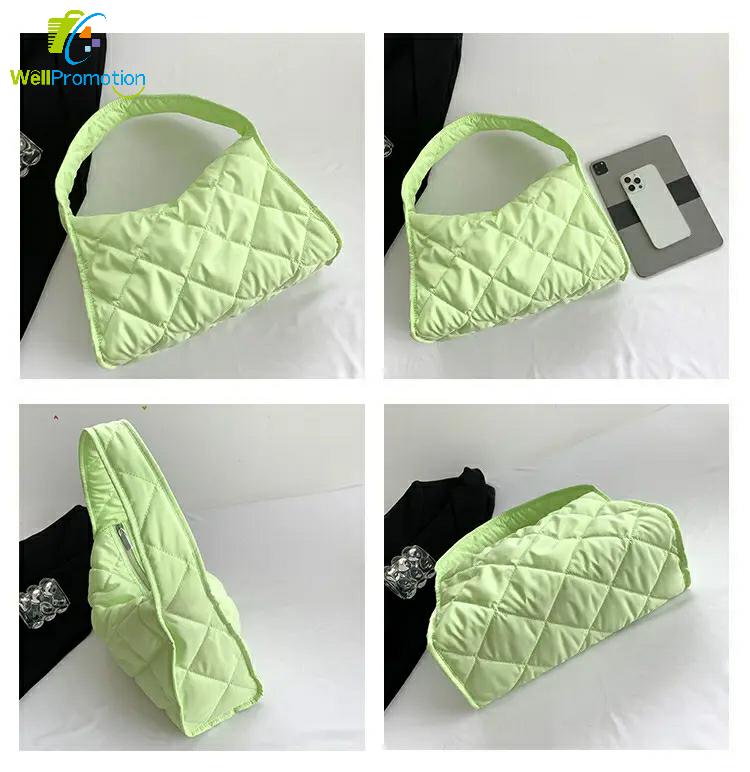 WellPromotion Quilted Puffer Tote Bag WellPromotion Quilted Puffer Tote Bag