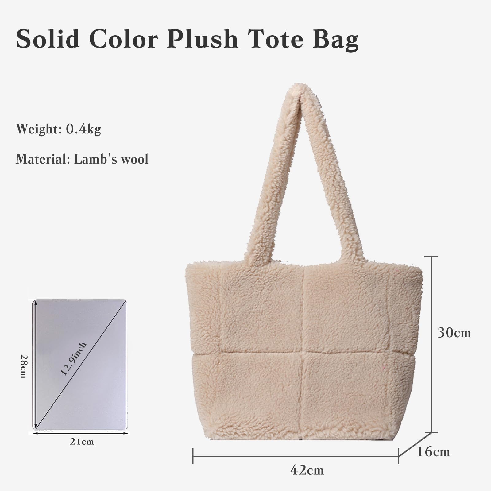 Handbag for Women Soft Plush Shoulder Bag Wholesale Product Details
