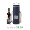 Customizable logo wholesale water resistance portable hand held sling insulated wine bottle beer tote bag with cooler bags