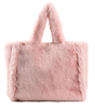 Women Tote Bag Fluffy Faux Fur Handbags Large Capacity Shopping Shoulder Bag Furry Clutch Handbag