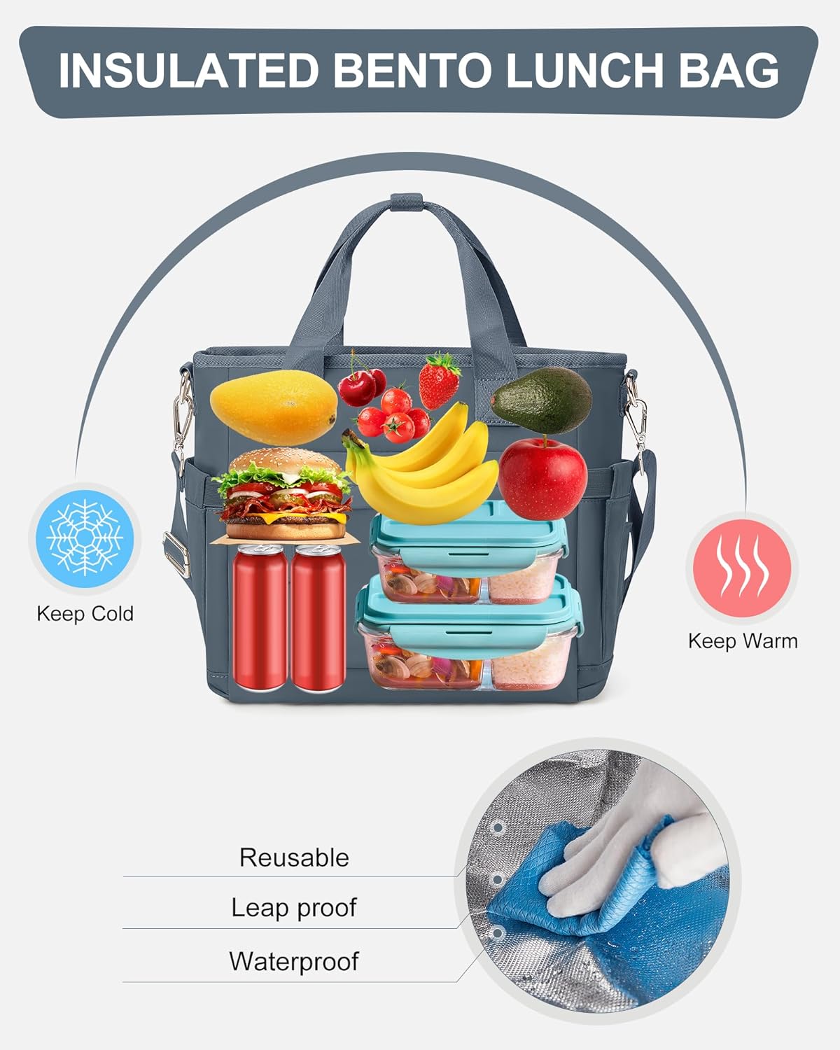Reusable Lunch Food Storage Bag Product Details
