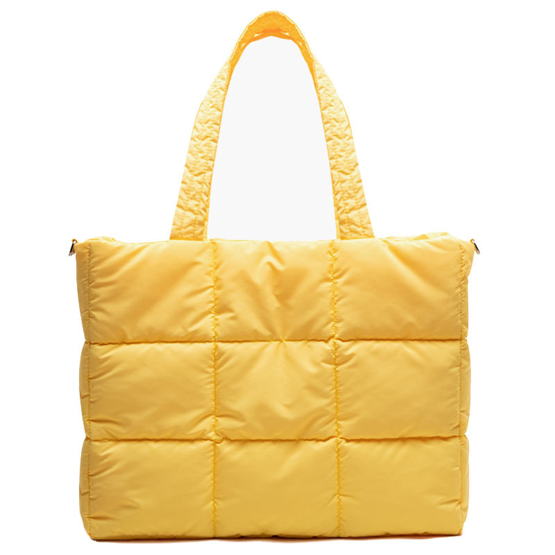 WellPromotion Quilted Puffer Tote Bag WellPromotion Quilted Puffer Tote Bag
