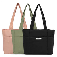 High Quality Quilted Puffer Tote Bag for Women Women Shoulder Bags Winder Padded Puffy Tote Bag