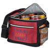 Custom Logo RPET 420D/PVC 420D Hot Sale Red 6 Packs Can Premium Quality Soft Cooler Tote Bag Perfect Insulated Can Cooler Bag