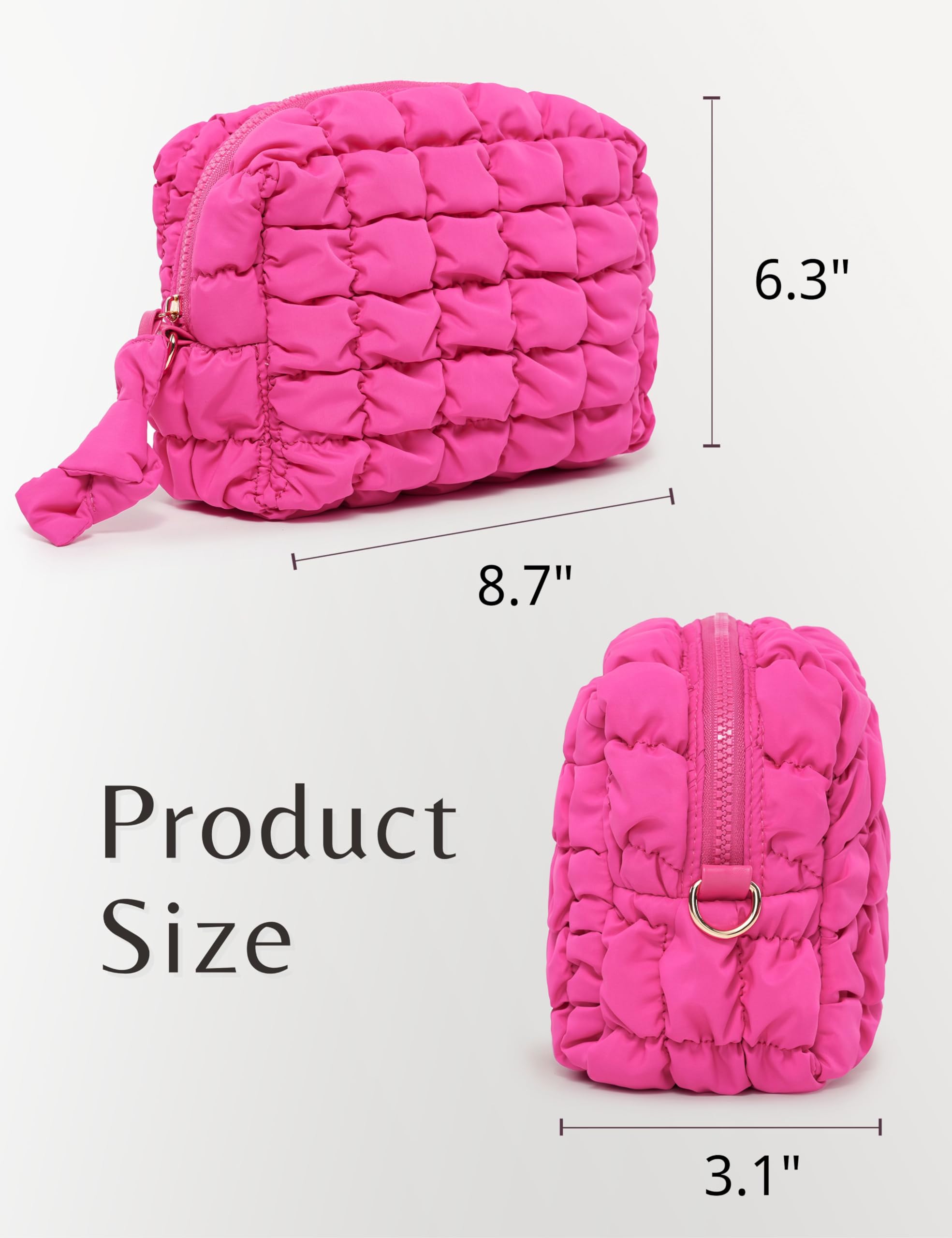 Quilted Makeup Bag Cosmetic Bag Wholesale Product Details 