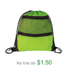 Polyester DrawString Sports Backpack Gym Bag Waterproof Custom Logo Promotional Fitness Drawstring Bags