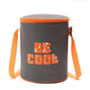 Round Cooler Bag 600D Polyester Insulated Cooling Bag for Beverage Beer Cool Bag