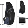 Custom Men Women Shoulder Chest Backpack Crossbody Daypack Foldable Sling Bags