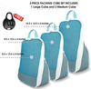 3pcs Waterproof Portable Recycled RPET Luggage Packaging Storage Bag Compressed Packing Cubes Organizer Travel Bag