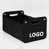 Collapsible Trunk Organizer for SUV Car, Custom Logo Foldable Car Trunk Storage Organizer Bag for Grocery