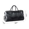 Leather Carry On Bag Weekender Oversized Travel Duffel Bag With Shoe Compartment Mens Leather Duffel Bag for Traveling