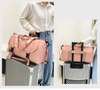 Women Pink Large Capacity Spend Night Bags Overnight Lightweight Yoga Gym Travel Bag Duffle Bag