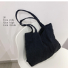 2022 Customized Embroidered women\'s shoulder bags for Women Designer Handbags Open Oversize Clutch Purse corduroy tote bag