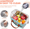 Green Outdoor Office Portable Thermal Food Lunch Insulation Storage Organizer Cooler Tote Bag Insulated Bags
