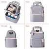 Leakproof Breastmilk Bag Cooler Breast Pump Bag Backpack with Gel Ice Pack Double Layer for Working Hiking Outdoor