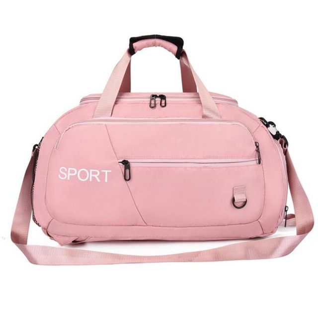 Custom Gym Sport Travel Bag Duffle Large Pink Women Convertible Duffel Backpack Weekend Gym Overnight Bag