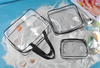 Amazon Hot Selling Clear Zipper Makeup Bag Transparent Cosmetic Bag Large Bag Diaper Case