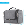 Durable Foldable Hanging Custom Logo Travel Brush Accessories Toiletry Bag Cosmetic Fabric Toiletry Bag