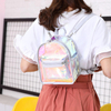 Wholesale Small Holographic PVC Fashion Women Backpack Jelly Bag