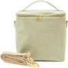 New Arrival Natural Linen Hemp Jute Thermal Wholesale Insulated Customized Logo Eco Food Delivery Cooler Lunch Bag