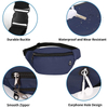 Lightweight Waterproof Durable Custom Pack Belt Bum Zipper Bag Fanny Packs Waist Bags for Women Men