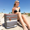 Removable Liner 12-Can Insulated Soft Cooler with Reusable Food Beverage Picnics Beach Cooler Bag
