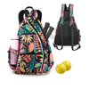Professional Table Tennis Racket 2 Racquet Tennis Badminton Racket Bag Sport Backpack for Gym Travel