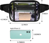 Waterproof Clear Waist Clear Fanny Pack Waist Bag Stadium Approved Waist Pack with Adjustable Strap for Women Men