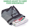 Portable Large Pizza Delivery Bag with Thermal Foam Insulation Premium Quality Soft Lunch Grocery Beach Tote Cooler Bag