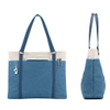 Women Laptop Tote Bag for Work Lightweight Splice Canvas 15.6 Inch Handbag Purse