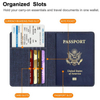 Fashion cheap travel RFID ticket holder wallet men passport holder bag with card slots cheap wholesale