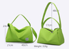 Wholesale custom logo double straps lightweight simple promotional cheap green color sports duffel bags waterproof