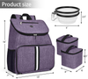 New Arrival Pets Food Backpack Travel Dog Food Bags Pet Weekend Backpack with Bowls and Food Carrier