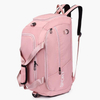 Custom logo color nylon waterproof fitness gym duffel bags women men duffle backpack straps travel sport bag