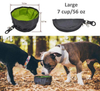 Collapsible Folding Portable Waterproof Dog Feed Bag Food Water Container Bowl Dog Bowl Travel