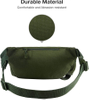 Green Waist Bag Packs Outdoor Hiking Water Proof Nylon Recycled Fanny Pack Water Bottle Holder