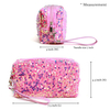 Fashionable Sparkling Sequin Cosmetic Bag Ladies Makeup Storage Pouch Bag For Traveling Daily Using