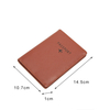 Portable PU Leather Card Holder Wallet Family Passport Holder Travel Wallet Passport Case for Men