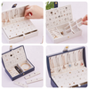 Large Capacity Earring Ring Jewelry Cases Multi-functional Custom Travel Jewelry Case Box For Women