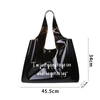 Fashion PVC Shoulder Handbag Waterproof Beach Clear Tote Shopping Bags for Women