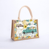 Eco Carrying Shopping Bags Women Beach Handbag Small Jute Grocery Bags