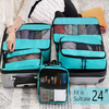 High Quality Custom 7 PCS Luggage Packing Organizer Waterproof Travel Packing Cubes Set With Toiletry Bag