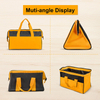 Wide Mouth Durable Heavy Duty Electrical Tool Kit Organizer Tote Bag For Workshop Garage