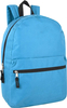 Hot Selling Pure Color Polyester Fabric School Backpack For Girls And Boys