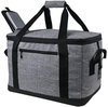 Picnic Collapsible Cooler Bag Insulated Lunch Tote Bag for Men Kids Adult Cooler Handbags Beer Cooler Ice Bag Pu Insulated Beer