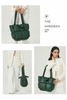 Large Capacity Women Tote Shopping Handle Shoulder Handbags Fashion Storage Accessories Puffy Bag