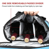 3 Bottle Travel Padded Carrier Thermal Shoulder Cooler Bag Gift Collapsible Handle Picnic Wine Bottle Organizer Bags for Man