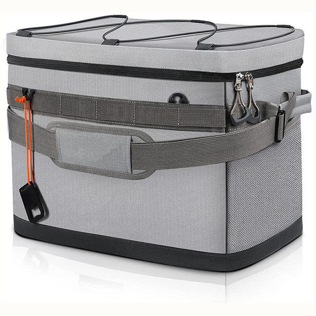 Amazon New 35L Large Capacity Oxford Cloth Portable Insulation PEVA Waterproof Outdoor Picnic Cooler Bag